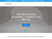 Tablet Screenshot of farberdermatology.com